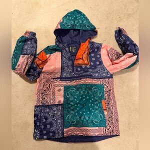 SCREENSHOT brand Hooded Lightweight Pullover Jacket Sz Medium